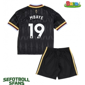 Aston Villa Ibrahim Mbaye #19 Bortaställ Barn 2026-27 Kortärmad (+ Korta byxor)